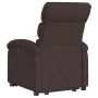 Silla de masaje reclinable de pie de tela marrón oscuro de , Sillones - Ref: Foro24-3203995, Precio: 316,98 €, Descuento: %