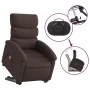 Silla de masaje reclinable de pie de tela marrón oscuro de , Sillones - Ref: Foro24-3203995, Precio: 316,98 €, Descuento: %