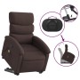 Silla de masaje reclinable de pie de tela marrón oscuro de , Sillones - Ref: Foro24-3203995, Precio: 300,59 €, Descuento: %