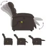 Silla de masaje reclinable de pie de tela marrón oscuro de , Sillones - Ref: Foro24-3203995, Precio: 316,98 €, Descuento: %