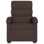 Silla de masaje reclinable de pie de tela marrón oscuro de , Sillones - Ref: Foro24-3203995, Precio: 316,98 €, Descuento: %