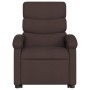Silla de masaje reclinable de pie de tela marrón oscuro de , Sillones - Ref: Foro24-3203995, Precio: 300,59 €, Descuento: %