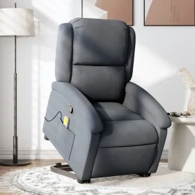 Sillón reclinable de masaje elevable terciopelo gris oscuro de , Sillones - Ref: Foro24-3204312, Precio: 329,46 €, Descuento: %