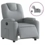 Sillón reclinable eléctrico tela gris claro de , Sillones - Ref: Foro24-3204344, Precio: 256,44 €, Descuento: %