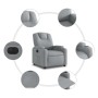 Sillón reclinable eléctrico tela gris claro de , Sillones - Ref: Foro24-3204344, Precio: 234,75 €, Descuento: %