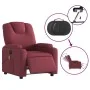 Sillón de masaje reclinable eléctrico tela rojo tinto de , Sillones - Ref: Foro24-3204359, Precio: 274,59 €, Descuento: %