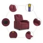 Sillón de masaje reclinable eléctrico tela rojo tinto de , Sillones - Ref: Foro24-3204359, Precio: 274,59 €, Descuento: %