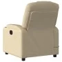 Sillón reclinable de masaje eléctrico tela color crema de , Sillones - Ref: Foro24-3204365, Precio: 288,04 €, Descuento: %