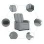 Elektrischer Relaxsessel aus hellem grauen Stoff. von , Sessel - Ref: Foro24-3204068, Preis: 239,47 €, Rabatt: %