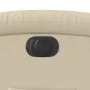 Sillón reclinable eléctrico de tela crema de , Sillones - Ref: Foro24-3204077, Precio: 242,76 €, Descuento: %
