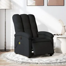 Sillón reclinable de masaje eléctrico tela negro de , Sillones - Ref: Foro24-3204082, Precio: 267,53 €, Descuento: %