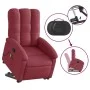 Sillón reclinable de masaje elevable tela rojo tinto de , Sillones - Ref: Foro24-3204107, Precio: 290,48 €, Descuento: %