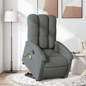 Silla de masaje reclinable de pie de tela gris oscuro de , Sillones - Ref: Foro24-3204105, Precio: 329,42 €, Descuento: %