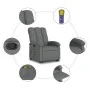 Verstellbarer Massagestuhl mit dunkelgrauem Stoffbezug von , Sessel - Ref: Foro24-3204105, Preis: 329,42 €, Rabatt: %