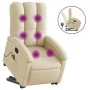 Silla de masaje reclinable de pie de tela color crema de , Sillones - Ref: Foro24-3204113, Precio: 290,48 €, Descuento: %