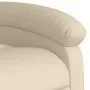 Silla de masaje reclinable de pie de tela color crema de , Sillones - Ref: Foro24-3204113, Precio: 290,48 €, Descuento: %