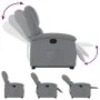 Hellgrauer Stoff-Liegesessel mit Aufstehhilfe. von , Sessel - Ref: Foro24-3204164, Preis: 312,31 €, Rabatt: %