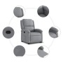 Sillón reclinable elevable de tela gris claro de , Sillones - Ref: Foro24-3204164, Precio: 289,98 €, Descuento: %