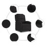 Sillón reclinable elevable tela negro de , Sillones - Ref: Foro24-3204166, Precio: 281,92 €, Descuento: %