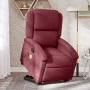Sillón reclinable de masaje elevable tela rojo tinto de , Sillones - Ref: Foro24-3204179, Precio: 292,35 €, Descuento: %