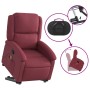 Sillón reclinable de masaje elevable tela rojo tinto de , Sillones - Ref: Foro24-3204179, Precio: 285,51 €, Descuento: %