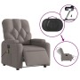 Sillón reclinable de masaje eléctrico tela gris taupe de , Sillones - Ref: Foro24-3204706, Precio: 277,86 €, Descuento: %