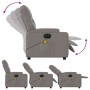 Sillón reclinable de masaje eléctrico tela gris taupe de , Sillones - Ref: Foro24-3204706, Precio: 277,86 €, Descuento: %