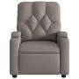 Sillón reclinable de masaje eléctrico tela gris taupe de , Sillones - Ref: Foro24-3204706, Precio: 277,86 €, Descuento: %