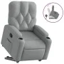 Sillón reclinable elevable de tela gris claro by , Armchairs - Ref: Foro24-3204710, Price: 275,01 €, Discount: %