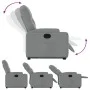 Sillón reclinable elevable de tela gris claro by , Armchairs - Ref: Foro24-3204710, Price: 275,01 €, Discount: %
