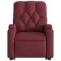 Sillón reclinable de masaje elevable tela rojo tinto de , Sillones - Ref: Foro24-3204725, Precio: 296,45 €, Descuento: %