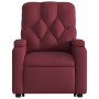 Sillón reclinable de masaje elevable tela rojo tinto de , Sillones - Ref: Foro24-3204725, Precio: 282,93 €, Descuento: %