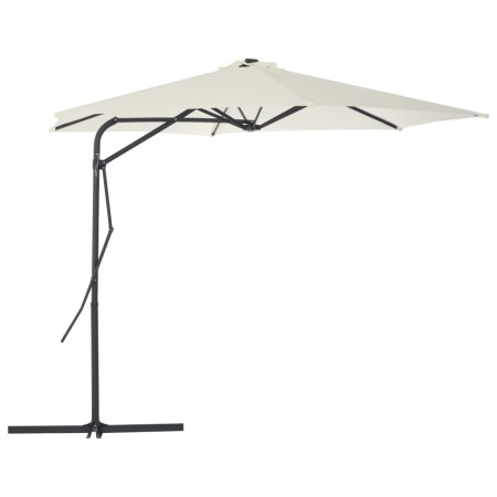 Sombrilla de jardín con palo de acero 300 cm arena de vidaXL, Sombrillas - Ref: Foro24-44886, Precio: 138,87 €, Descuento: %