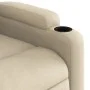 Silla de masaje reclinable de pie de tela color crema de , Sillones - Ref: Foro24-3204731, Precio: 309,75 €, Descuento: %