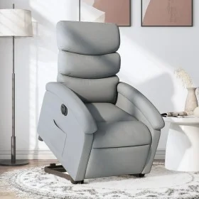 Sillón eléctrico reclinable elevable de tela gris claro de , Sillones - Ref: Foro24-3204002, Precio: 320,44 €, Descuento: %