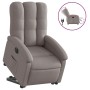 Sillón eléctrico reclinable elevable de tela gris taupe de , Sillones - Ref: Foro24-3204124, Precio: 298,05 €, Descuento: %