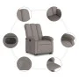 Elektrischer verstellbarer Aufstehsessel aus grauem Taupe-Stoff. von , Sessel - Ref: Foro24-3204124, Preis: 324,50 €, Rabatt: %