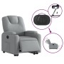 Sillón eléctrico reclinable elevable de tela gris claro de , Sillones - Ref: Foro24-3204392, Precio: 301,29 €, Descuento: %