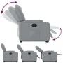 Elektrischer verstellbarer Aufstehsessel aus hellem grauem Stoff. von , Sessel - Ref: Foro24-3204392, Preis: 341,60 €, Rabatt: %