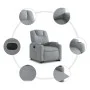 Elektrischer verstellbarer Aufstehsessel aus hellem grauem Stoff. von , Sessel - Ref: Foro24-3204392, Preis: 341,60 €, Rabatt: %