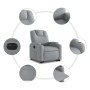 Sillón eléctrico reclinable elevable de tela gris claro de , Sillones - Ref: Foro24-3204392, Precio: 301,29 €, Descuento: %