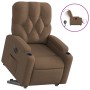 Sillón eléctrico reclinable elevable de tela marrón de , Sillones - Ref: Foro24-3204738, Precio: 318,48 €, Descuento: %