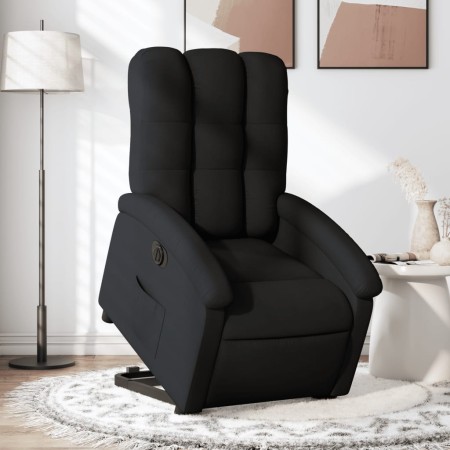 Sillón eléctrico reclinable elevable de tela negro de , Sillones - Ref: Foro24-3204118, Precio: 297,27 €, Descuento: %