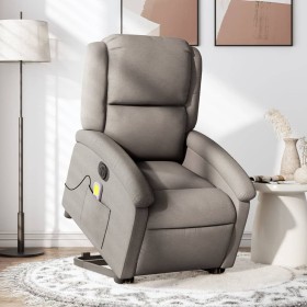 Sillón de masaje eléctrico reclinable elevable tela taupé de , Sillones - Ref: Foro24-3204208, Precio: 319,94 €, Descuento: %