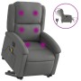 Sillón de masaje eléctrico reclinable elevable tela gris oscuro de , Sillones - Ref: Foro24-3204201, Precio: 318,69 €, Descue...