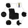 Elektrischer, verstellbarer, wiederaufladbarer Massagesessel aus schwarzem Stoff. von , Sessel - Ref: Foro24-3204130, Preis: ...
