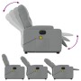 Sillón de masaje eléctrico reclinable elevable tela gris claro de , Sillones - Ref: Foro24-3204746, Precio: 359,83 €, Descuen...