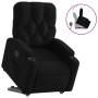 Sillón reclinable elevable tela negro de , Sillones - Ref: Foro24-3204712, Precio: 258,01 €, Descuento: %