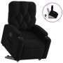 Sillón reclinable elevable tela negro de , Sillones - Ref: Foro24-3204712, Precio: 258,01 €, Descuento: %