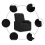 Sillón reclinable elevable tela negro de , Sillones - Ref: Foro24-3204712, Precio: 275,28 €, Descuento: %